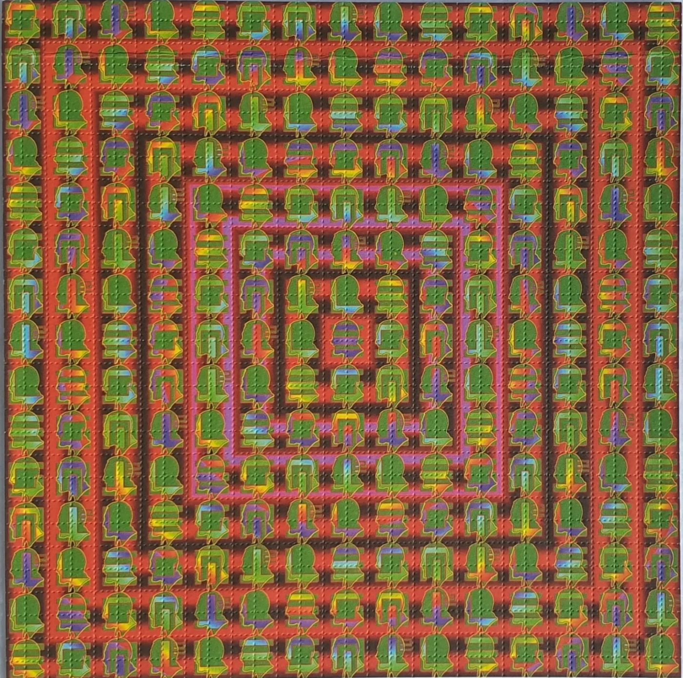 Vintage Blotter Art Leary Puddle by Mark Mc Cloud