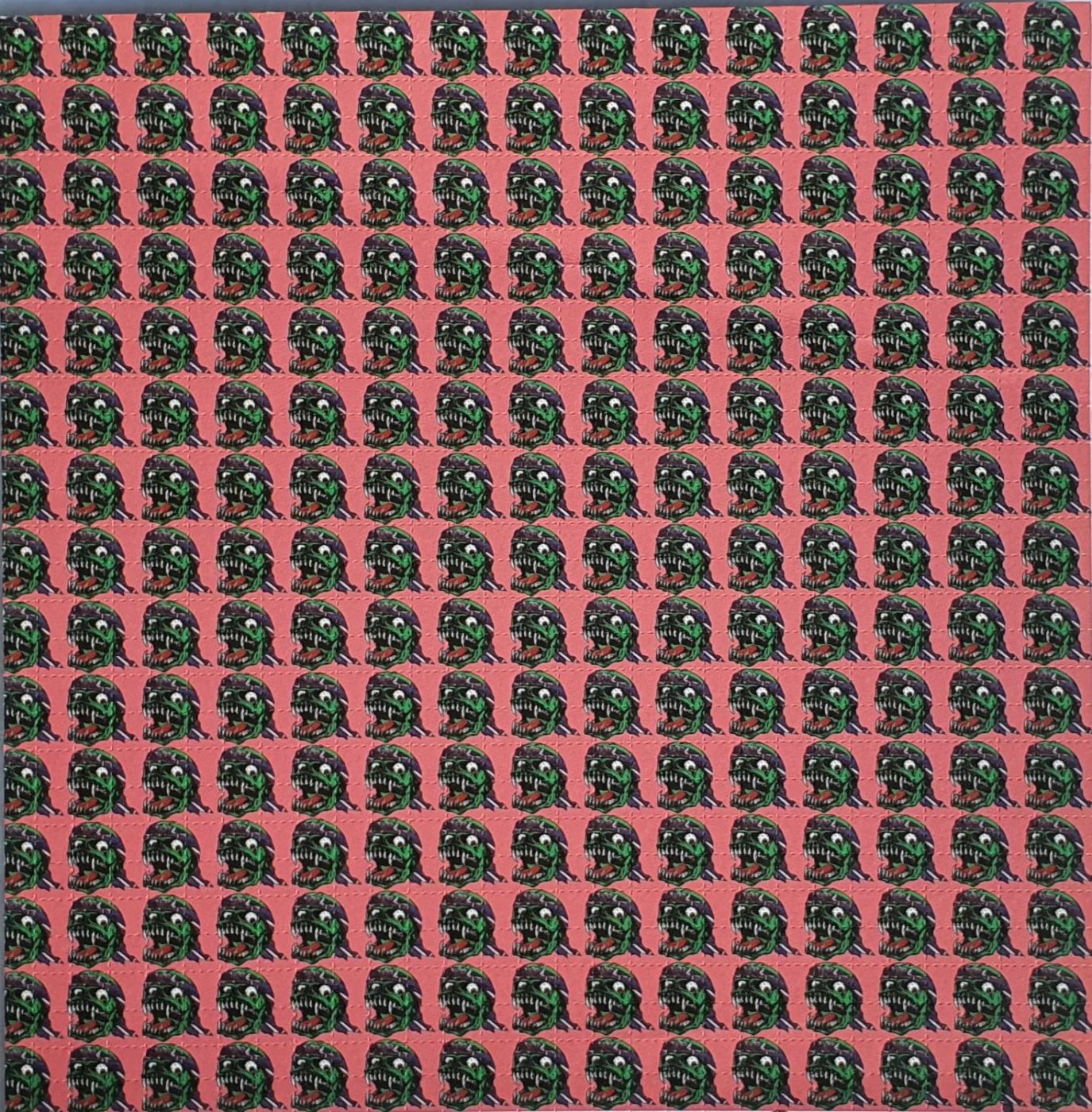 Vintage Blotter Art Skully by Mark Mc Cloud