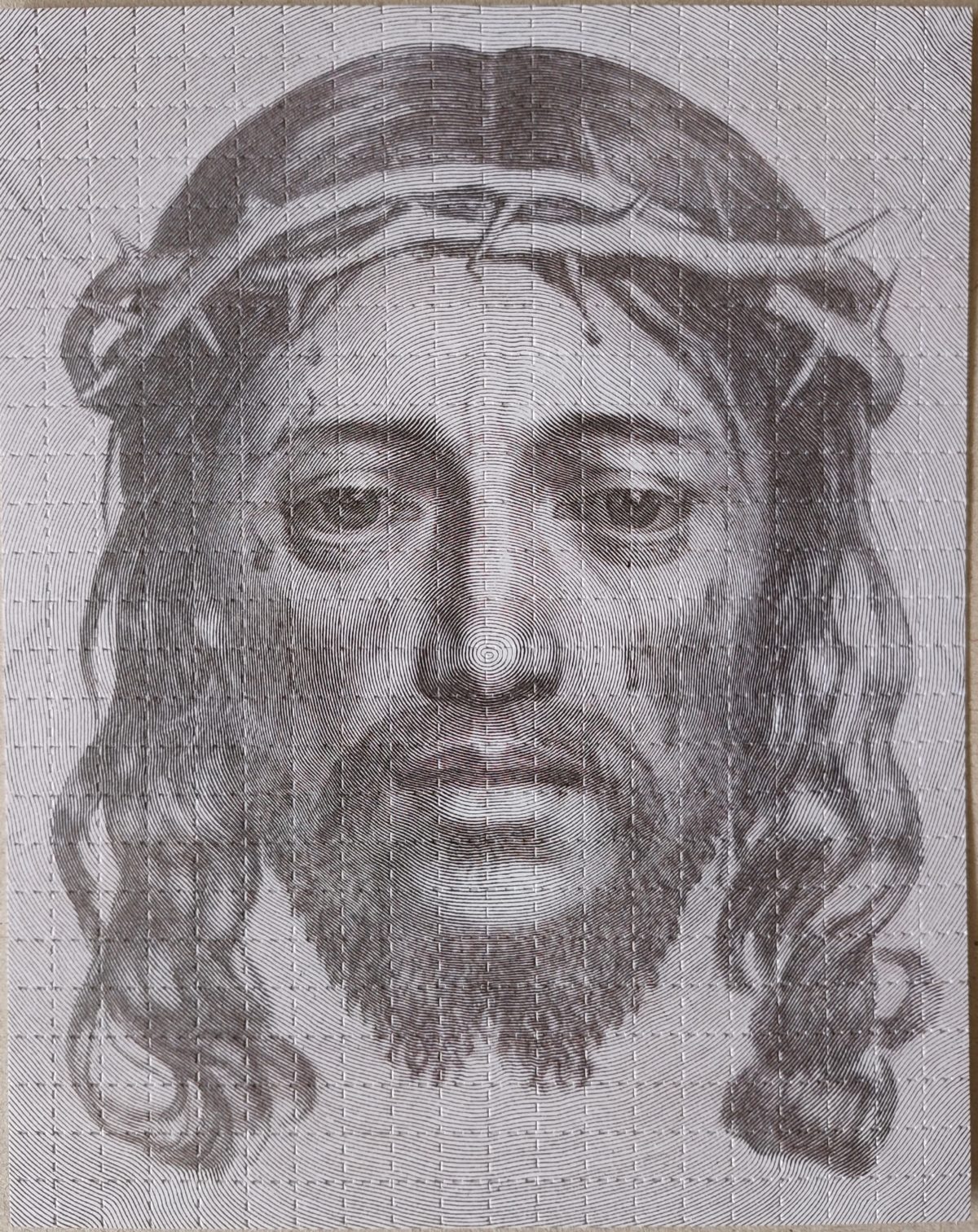 Blotter Art Le Linge de Sainte Véronique / One Single Trait Jesus by Claude Mellan (NEW)