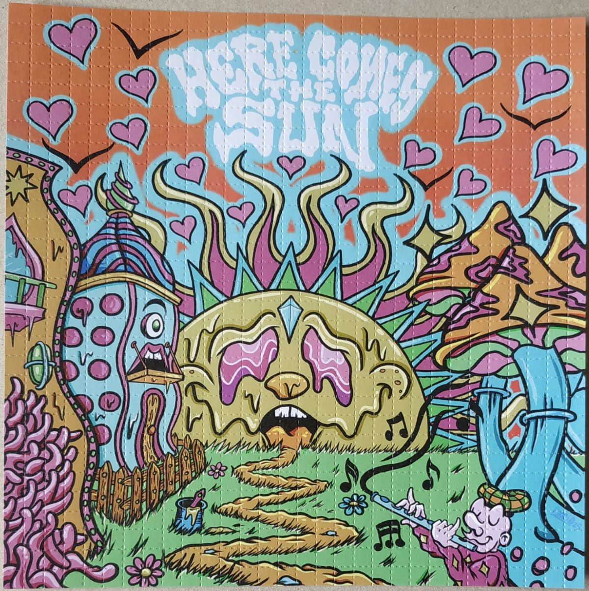 Blotter Art Here Comes The Sun by Droid 25