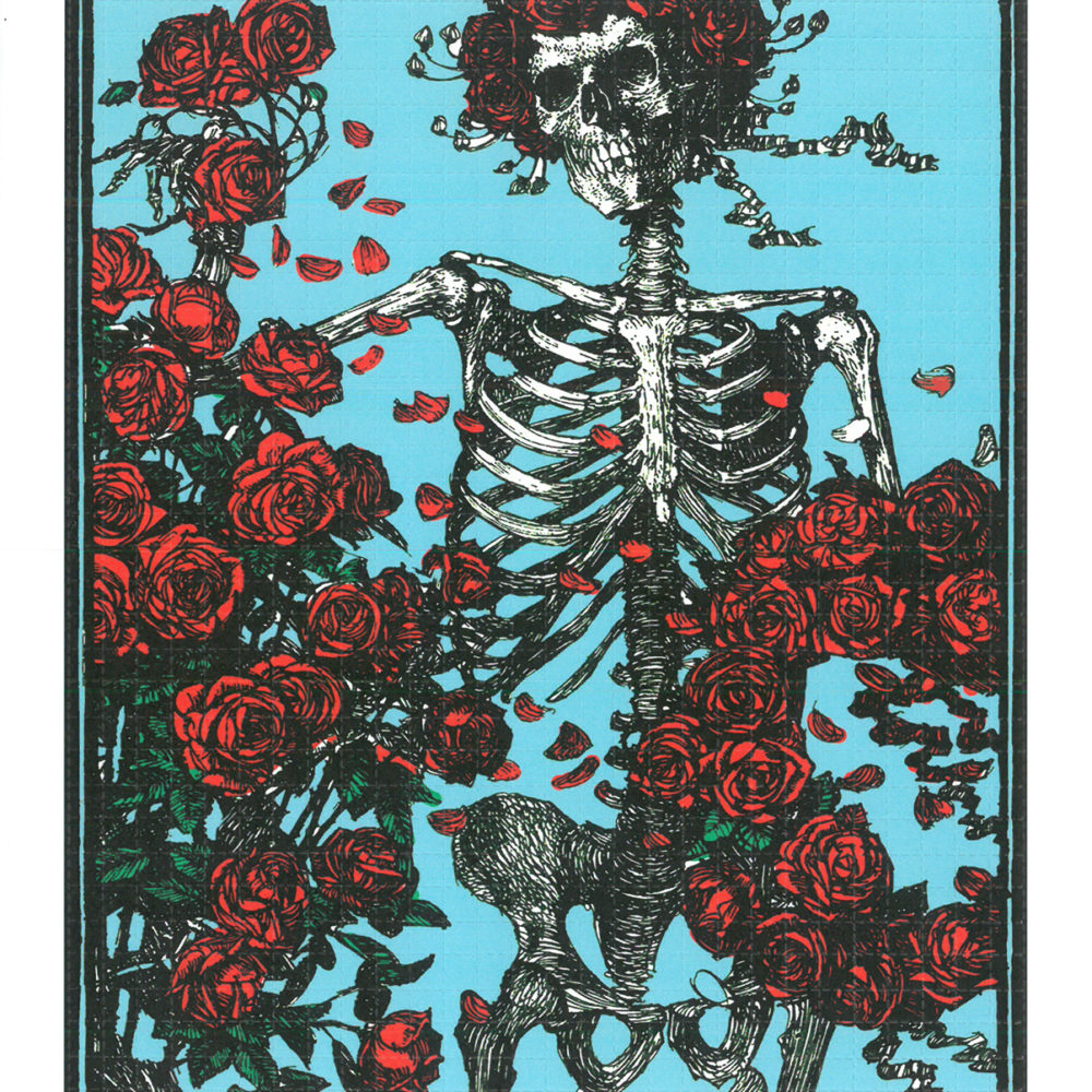 Bertha Turquoise Skeleton & Roses signed