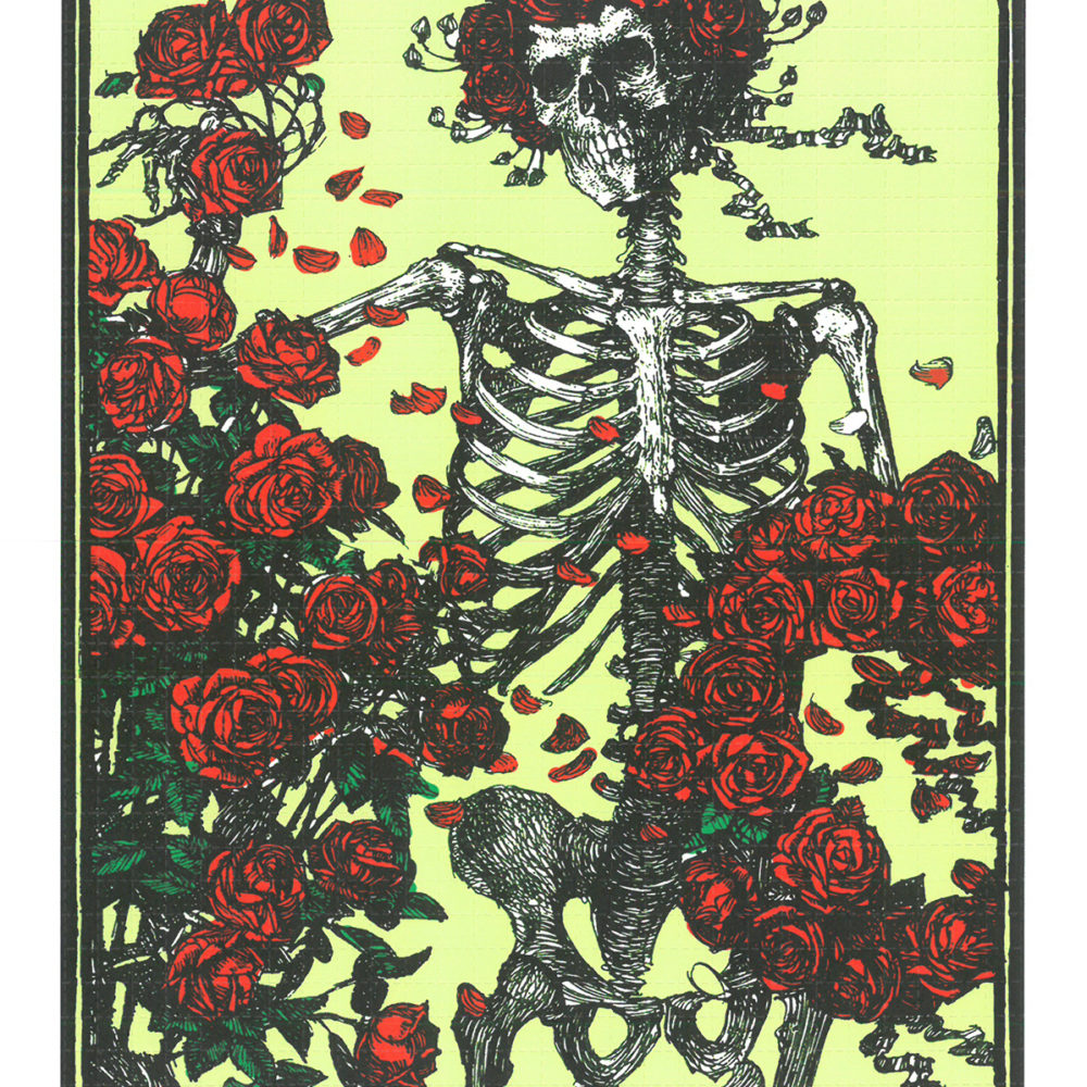 Bertha Green Skeleton & Roses signed